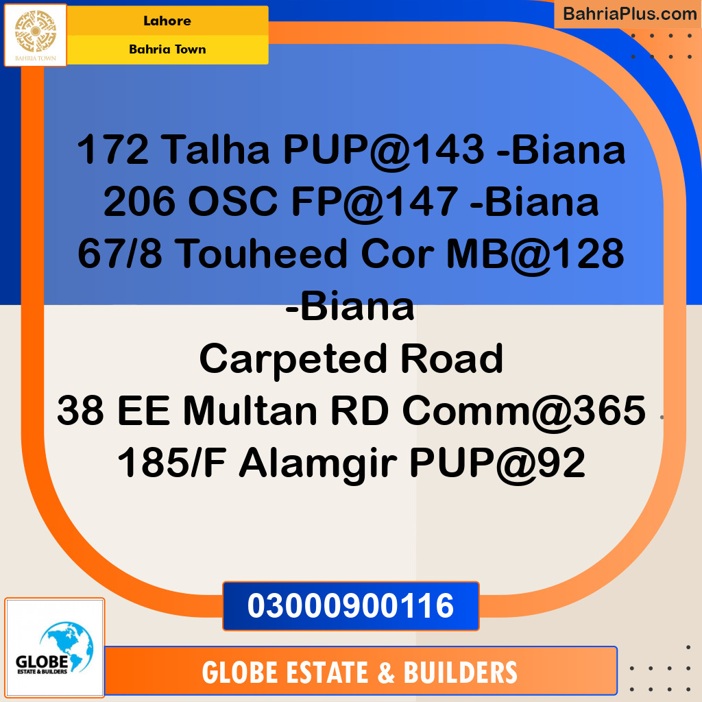 Residential Plot for Sale in Bahria Town, Lahore - (BP-158058)