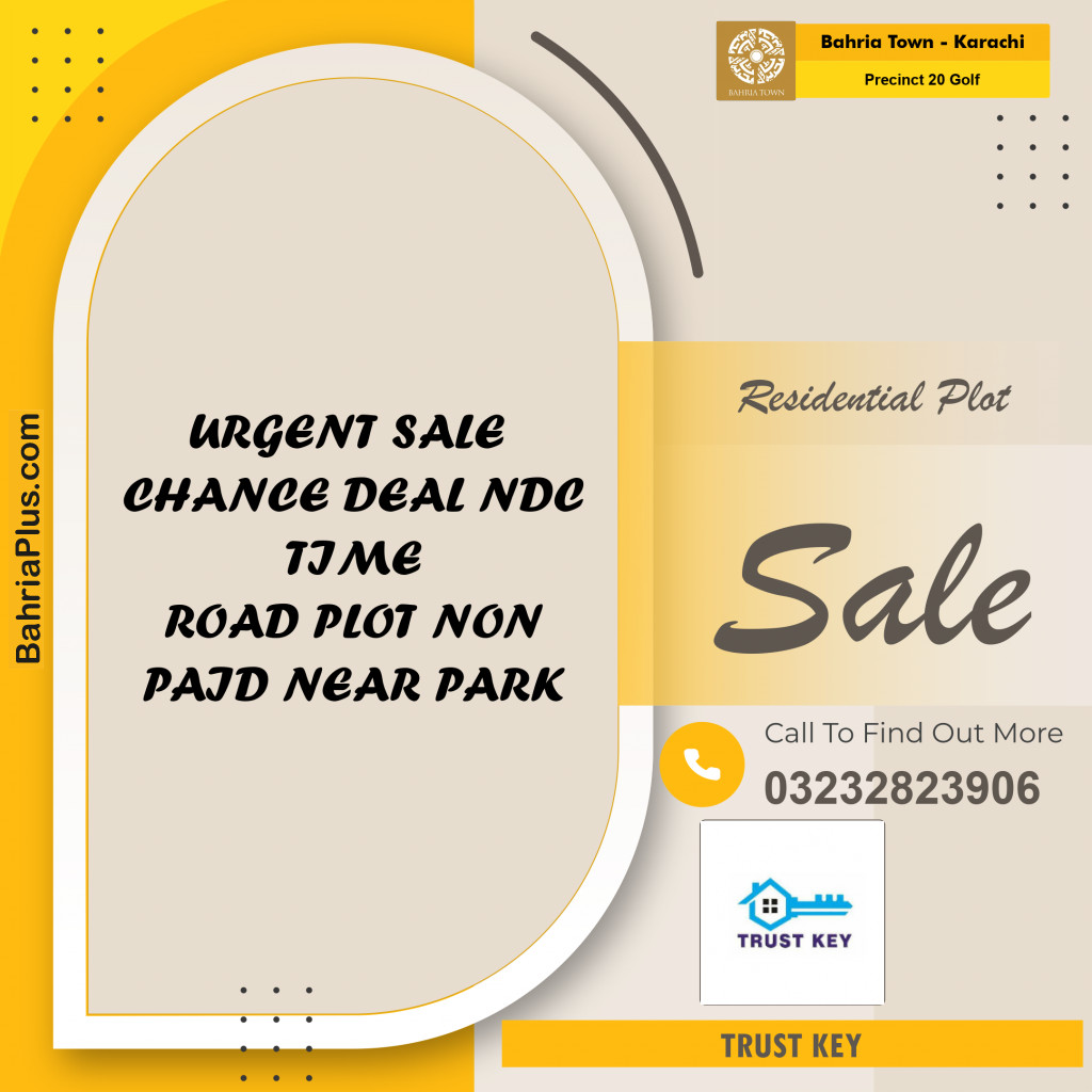 Residential Plot for Sale in Precinct 20 Golf -  Bahria Town, Karachi - (BP-158073)