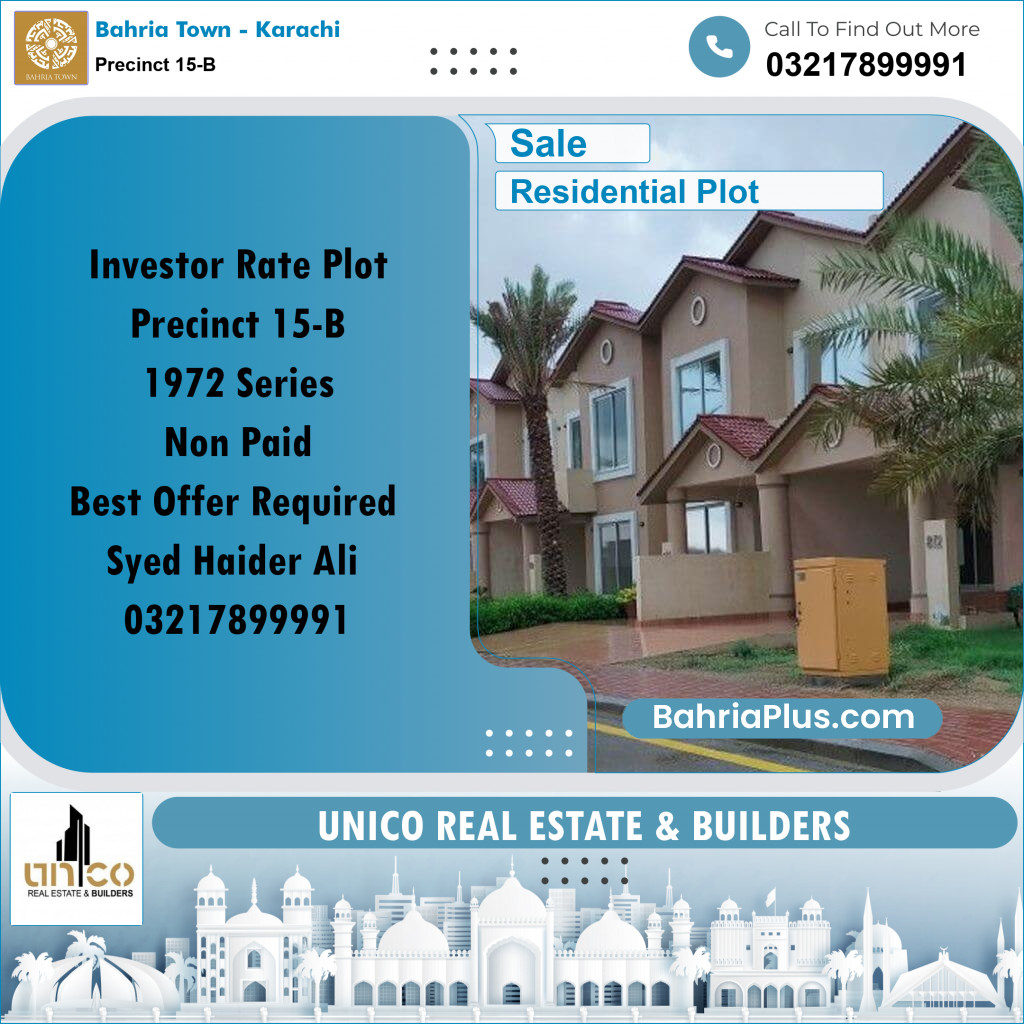 125 Sq. Yards Residential Plot for Sale in Precinct 15-B - Bahria Town, Karachi - (BP-158165)