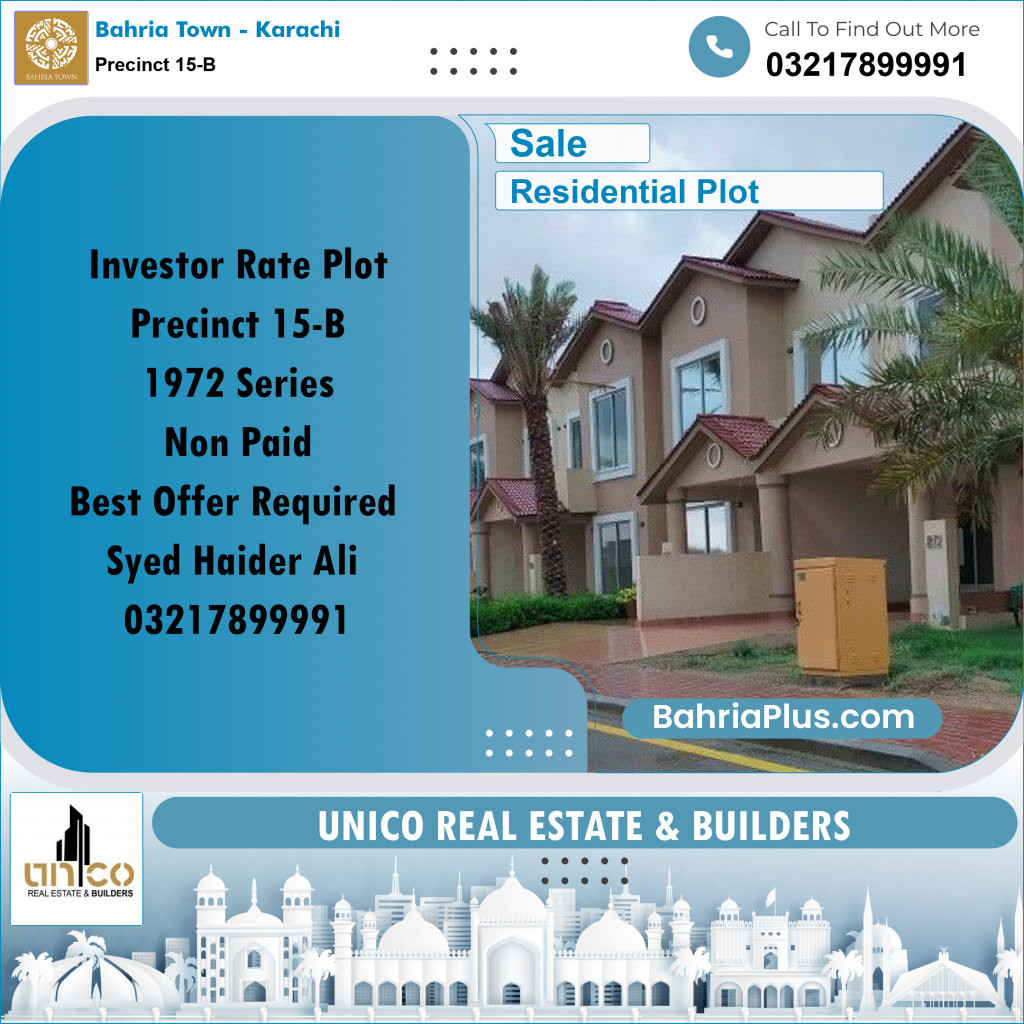 125 Sq. Yards Residential Plot for Sale in Precinct 15-B -  Bahria Town, Karachi - (BP-158165)