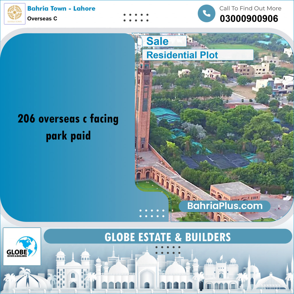 Residential Plot for Sale in Overseas C -  Bahria Town, Lahore - (BP-158340)