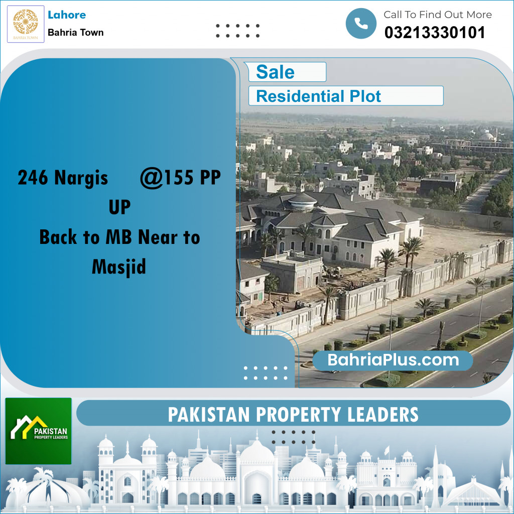 Residential Plot for Sale in Bahria Town, Lahore - (BP-158420)