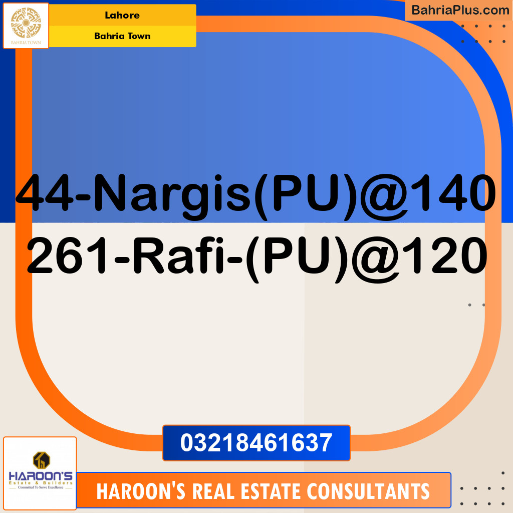 Residential Plot for Sale in Sector C - Nargis/Hussain Block -  Bahria Town, Lahore - (BP-158500)