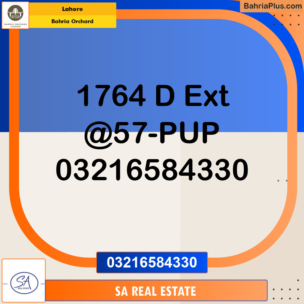 Residential Plot for Sale in Bahria Orchard, Lahore - (BP-158616)
