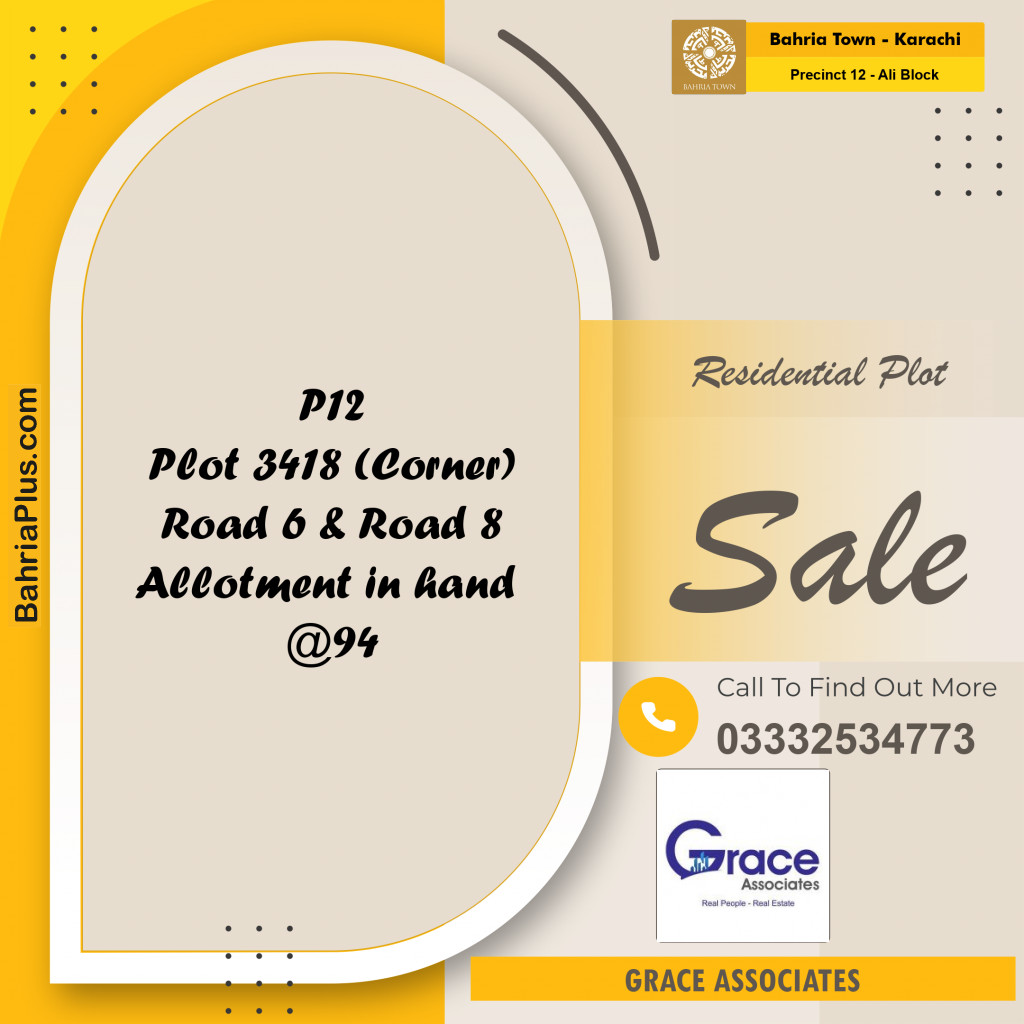 125 Sq. Yards Residential Plot for Sale in Precinct 12 - Ali Block -  Bahria Town, Karachi - (BP-158817)