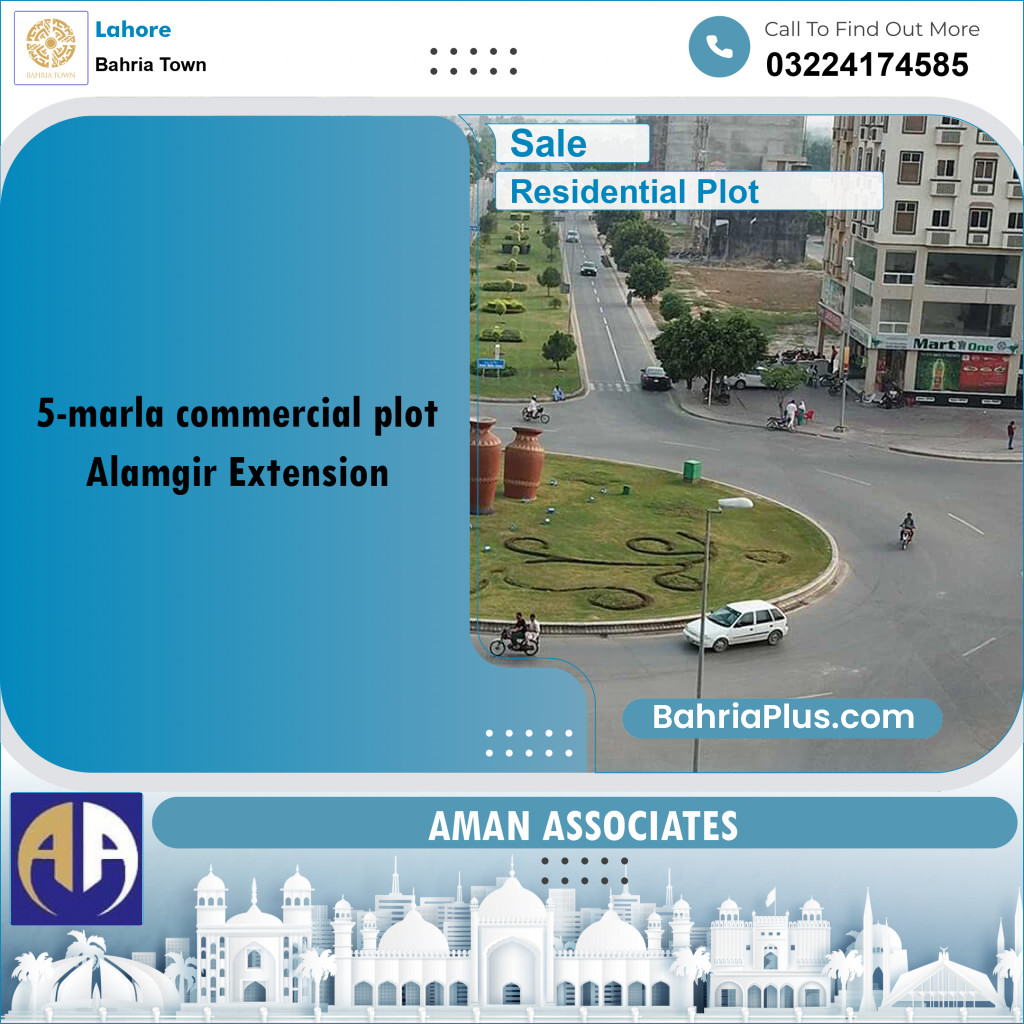 Residential Plot for Sale in Sector F - Alamgir Block -  Bahria Town, Lahore - (BP-158836)
