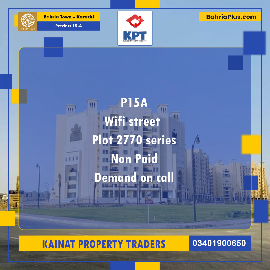 125 Sq. Yards Residential Plot for Sale in Precinct 15-A -  Bahria Town, Karachi - (BP-158874)