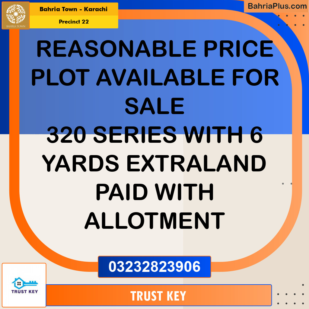 250 Sq. Yards Residential Plot for Sale in Precinct 22 -  Bahria Town, Karachi - (BP-158978)