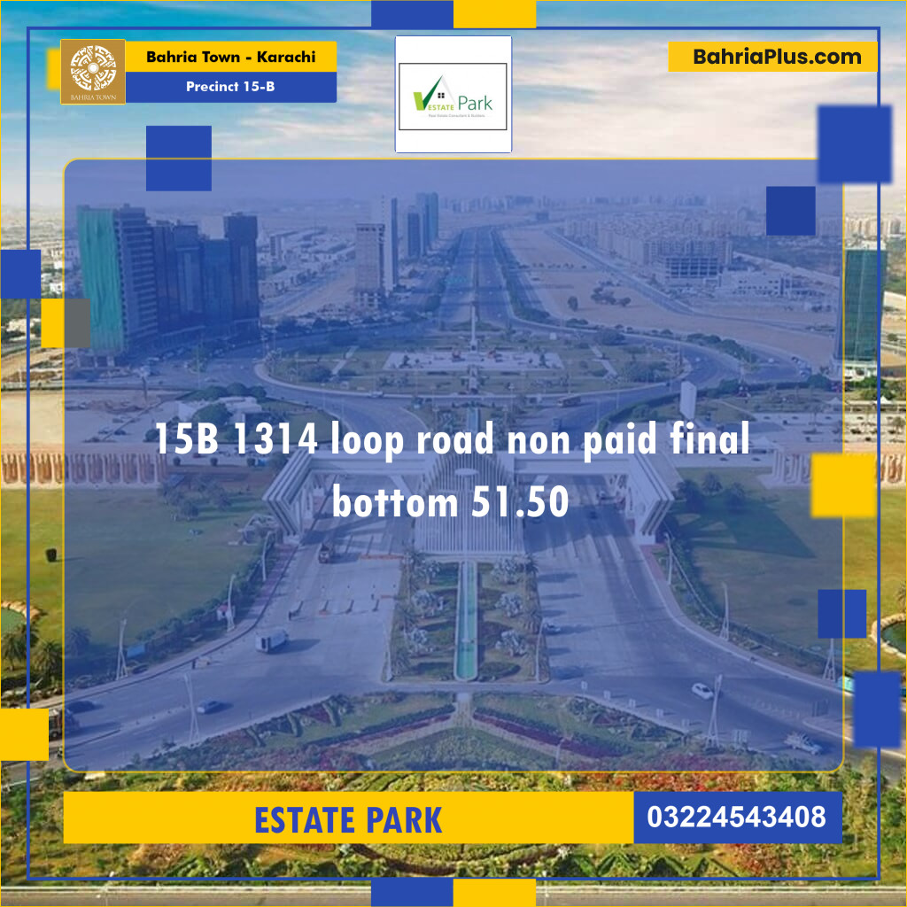 125 Sq. Yards Residential Plot for Sale in Precinct 15-B -  Bahria Town, Karachi - (BP-159015)