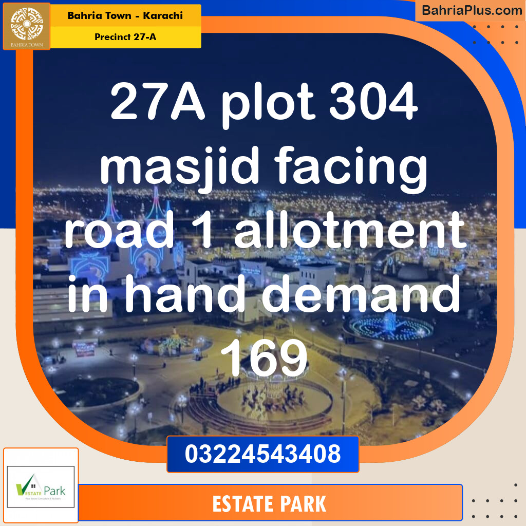 500 Sq. Yards Residential Plot for Sale in Precinct 27-A -  Bahria Town, Karachi - (BP-159017)
