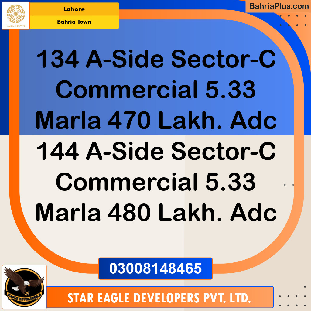 Commercial Plot for Sale in Bahria Town, Lahore - (BP-159025)