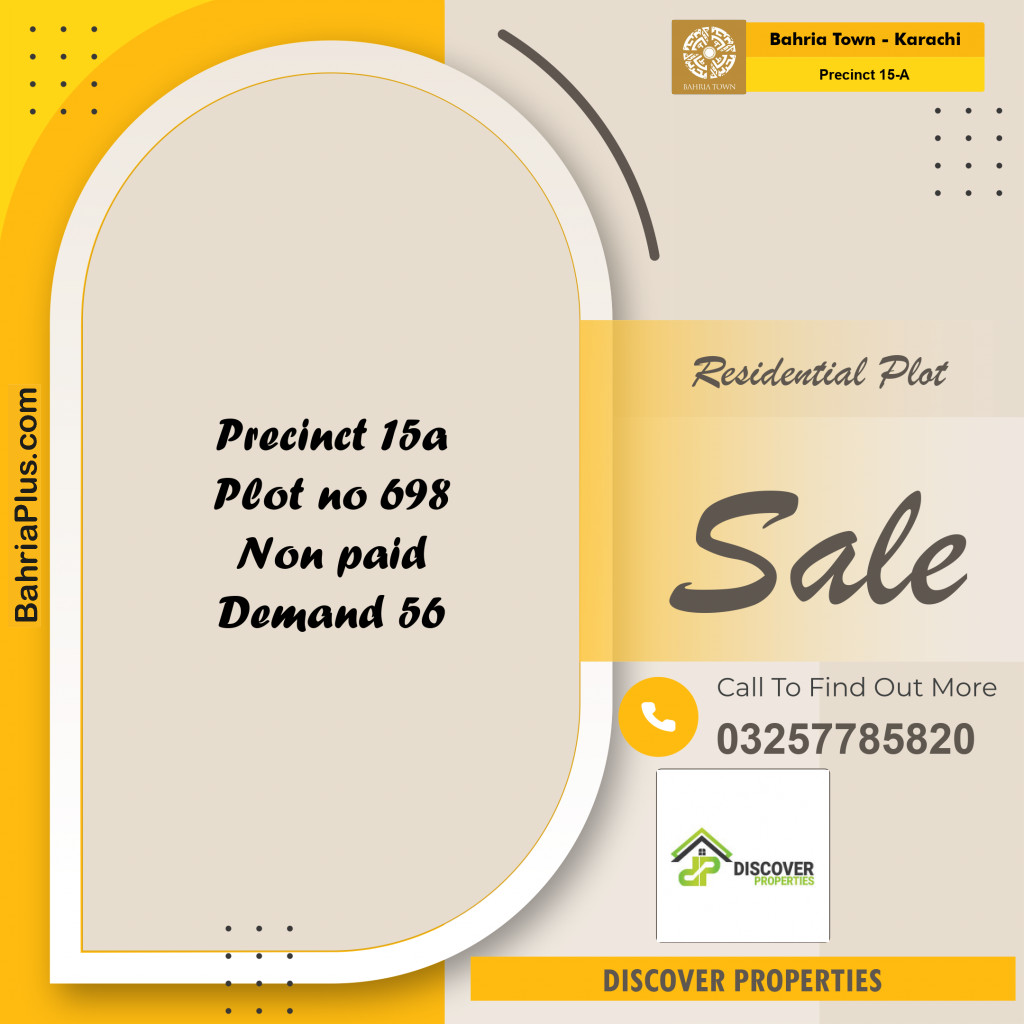125 Sq. Yards Residential Plot for Sale in Precinct 15-A -  Bahria Town, Karachi - (BP-159049)