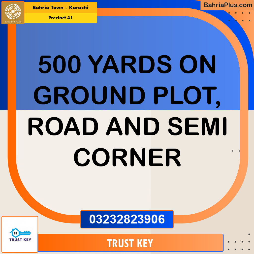 500 Sq. Yards Residential Plot for Sale in Precinct 41 -  Bahria Town, Karachi - (BP-159094)