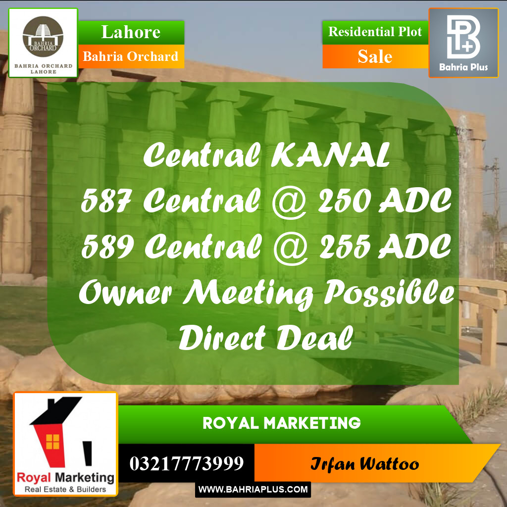 Residential Plot for Sale in Bahria Orchard, Lahore - (BP-159189)