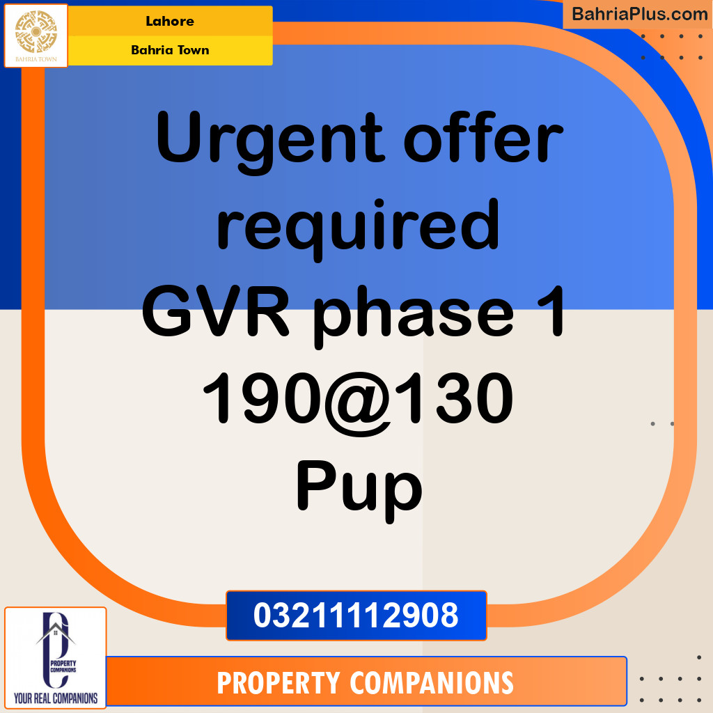 Residential Plot for Sale in Golf Phase 1 -  Bahria Town, Lahore - (BP-159621)