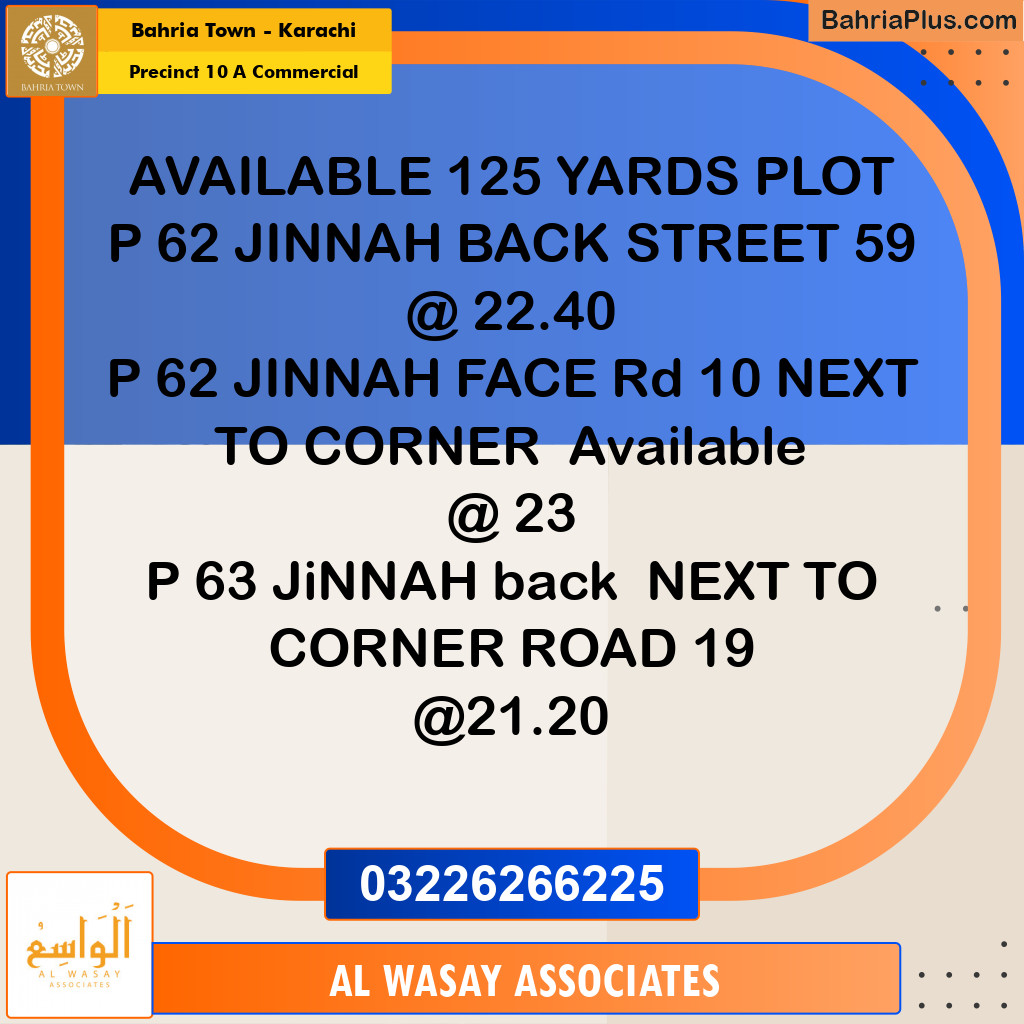 Residential Plot for Sale in Precinct 62 -  Bahria Town, Karachi - (BP-159768)