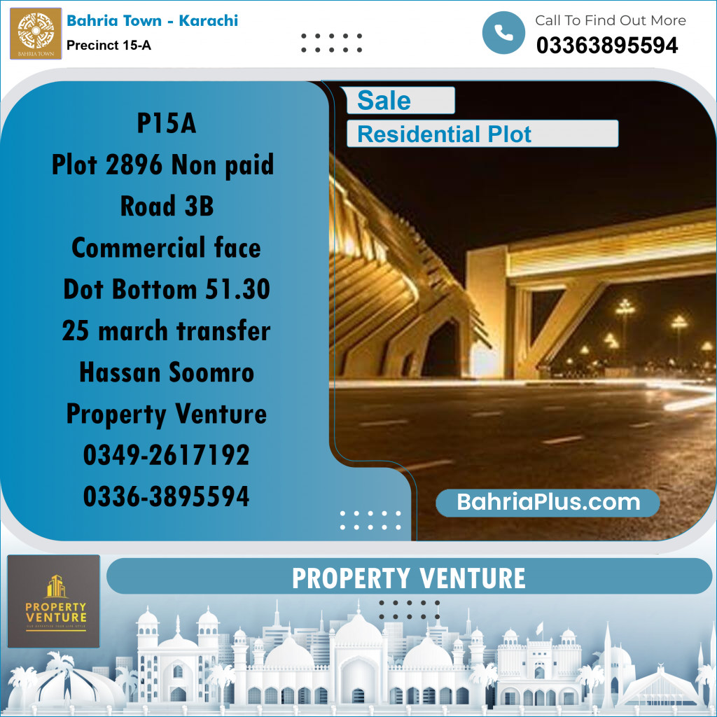 125 Sq. Yards Residential Plot for Sale in Precinct 15-A - Bahria Town, Karachi - (BP-159964)