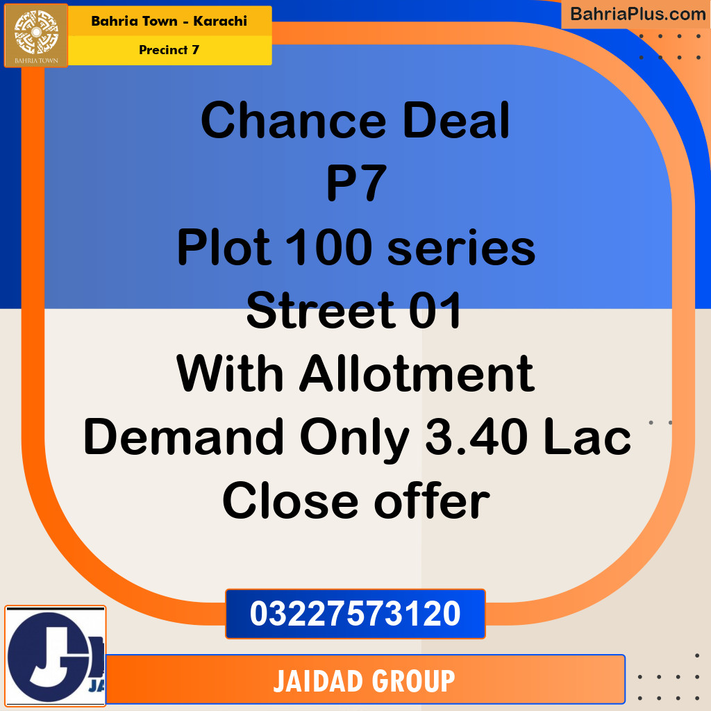 1000 Sq. Yards Residential Plot for Sale in Precinct 7 -  Bahria Town, Karachi - (BP-159973)