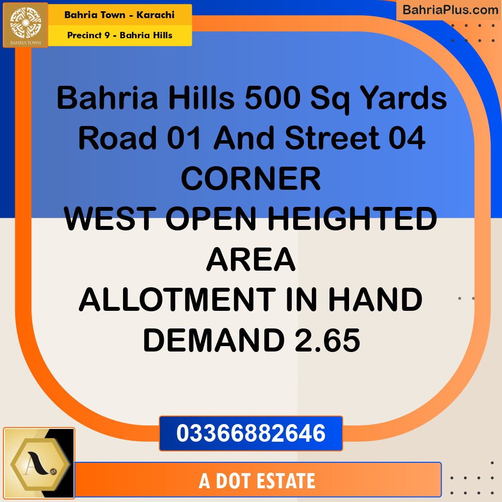 Residential Plot for Sale in Precinct 9 - Bahria Hills - Bahria Town, Karachi - (BP-159988)