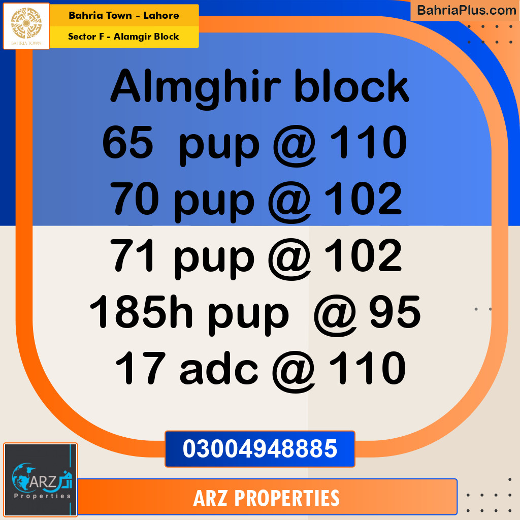 Residential Plot for Sale in Sector F - Alamgir Block -  Bahria Town, Lahore - (BP-160130)