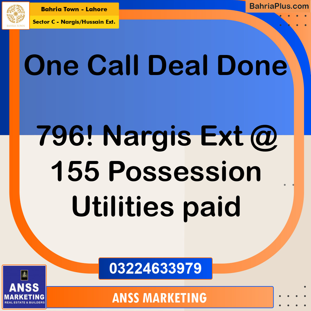 Residential Plot for Sale in Sector C - Nargis/Hussain Ext. -  Bahria Town, Lahore - (BP-160174)