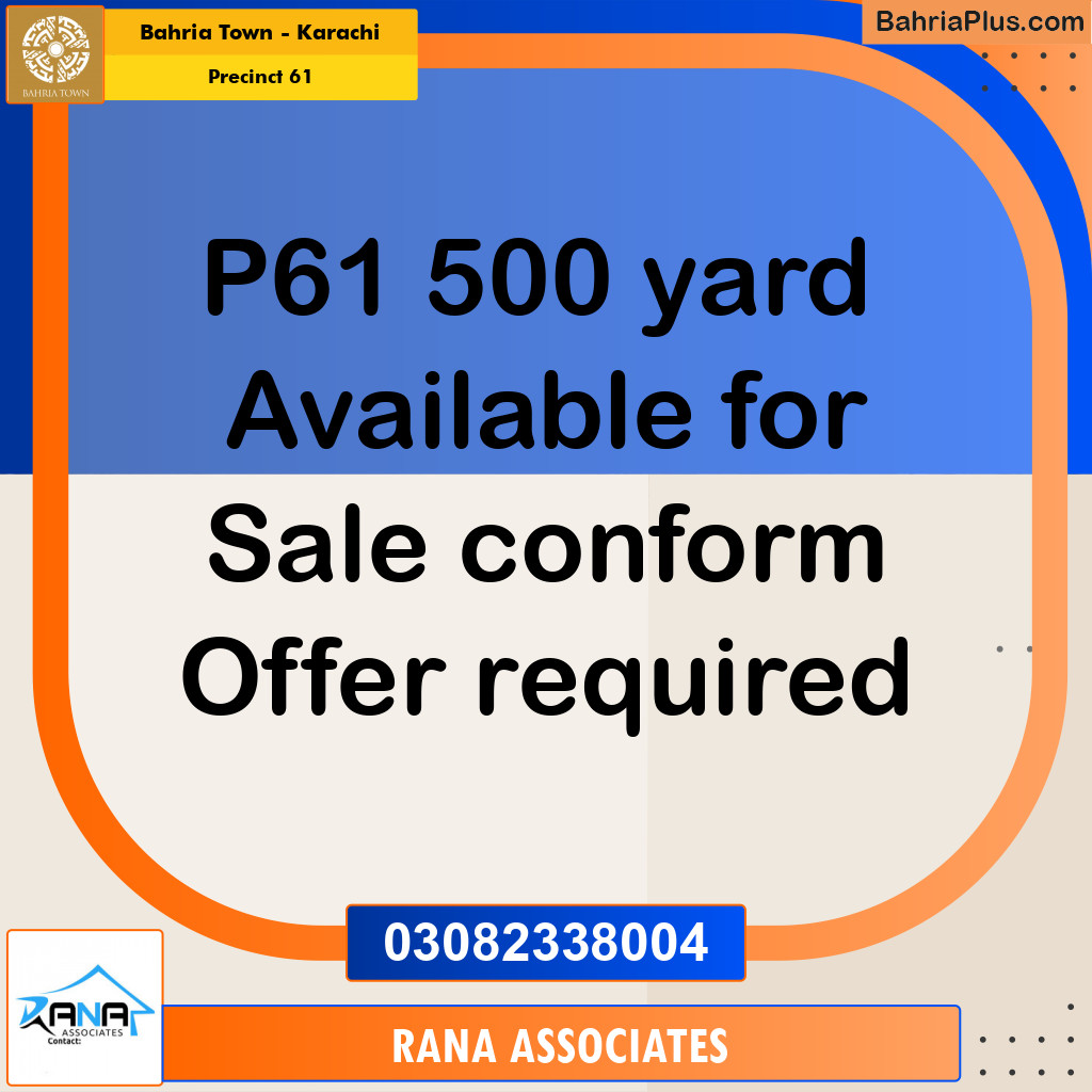 125 Sq. Yards Residential Plot for Sale in Precinct 61 -  Bahria Town, Karachi - (BP-160286)