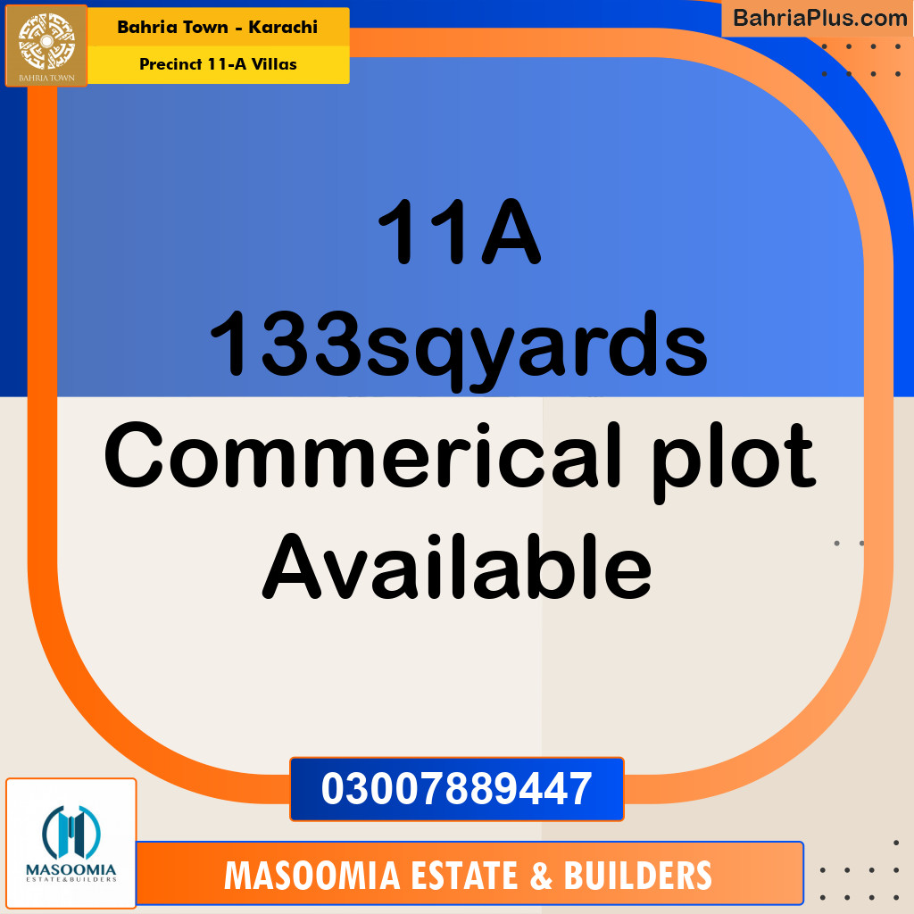 Residential Plot for Sale in Precinct 11-A Villas -  Bahria Town, Karachi - (BP-160527)