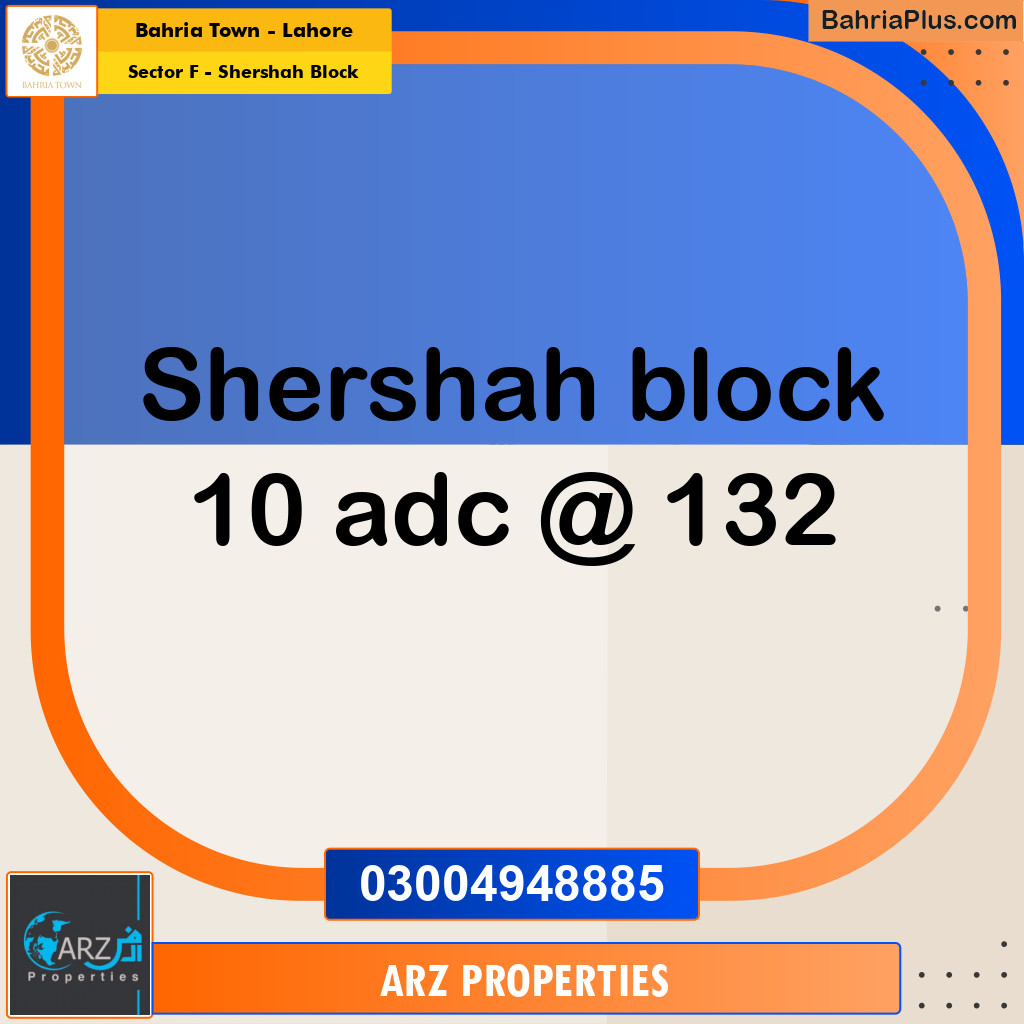 Residential Plot for Sale in Sector F - Shershah Block -  Bahria Town, Lahore - (BP-160581)