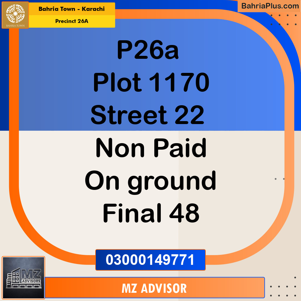 125 Sq. Yards Residential Plot for Sale in Precinct 26A -  Bahria Town, Karachi - (BP-160812)