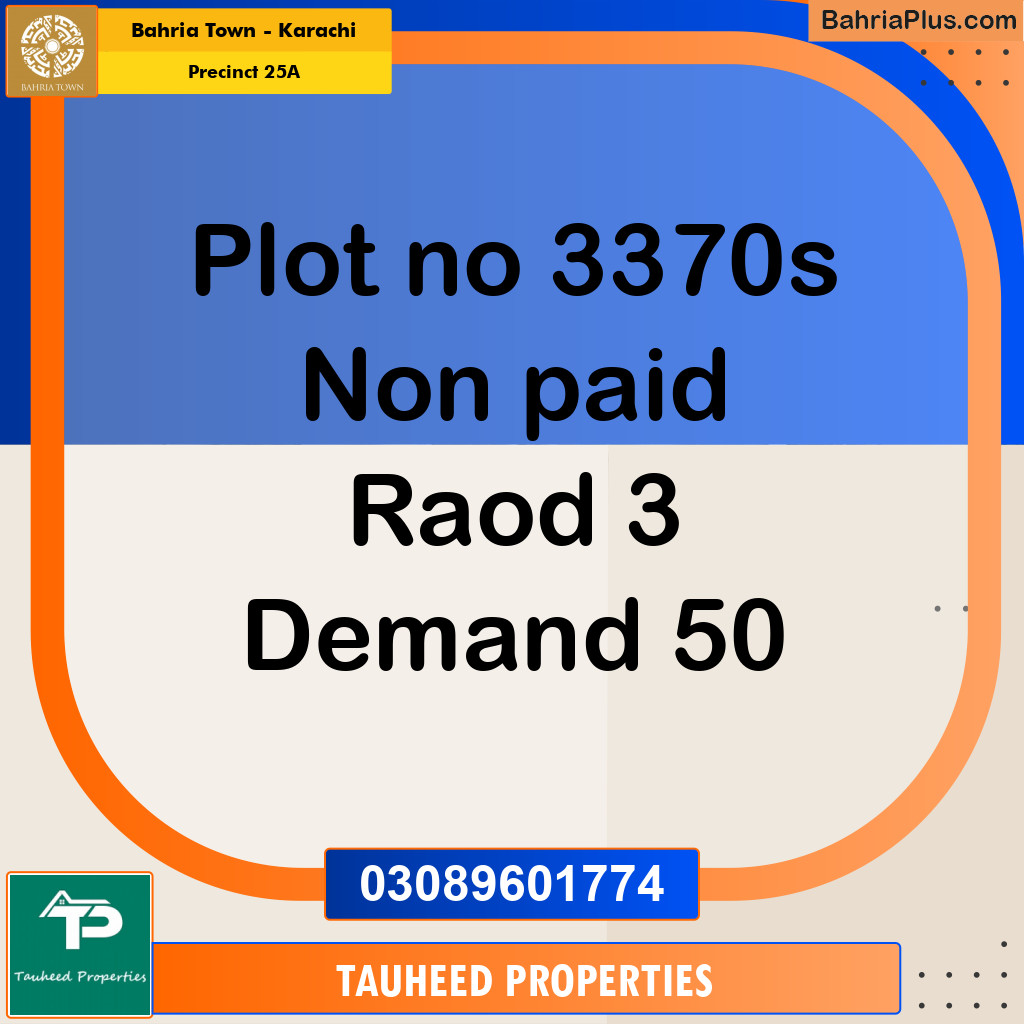 125 Sq. Yards Residential Plot for Sale in Precinct 25A -  Bahria Town, Karachi - (BP-160821)