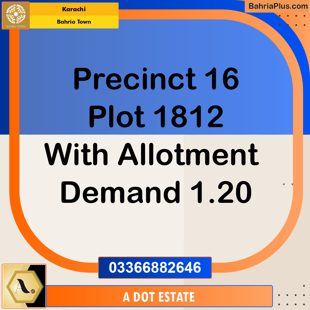 250 Sq. Yards Residential Plot for Sale in Precinct 16 -  Bahria Town, Karachi - (BP-160885)