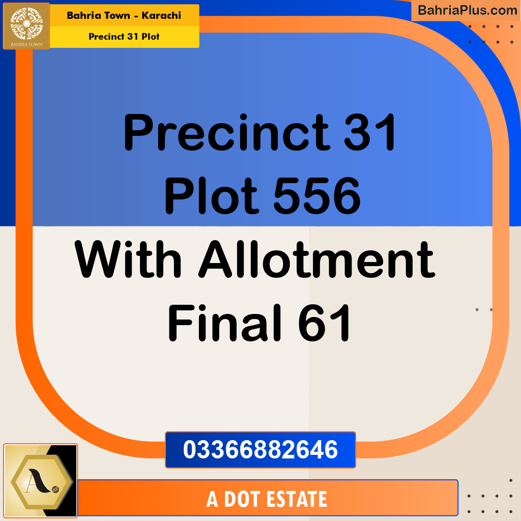 Residential Plot for Sale in Precinct 31 Plot -  Bahria Town, Karachi - (BP-160886)