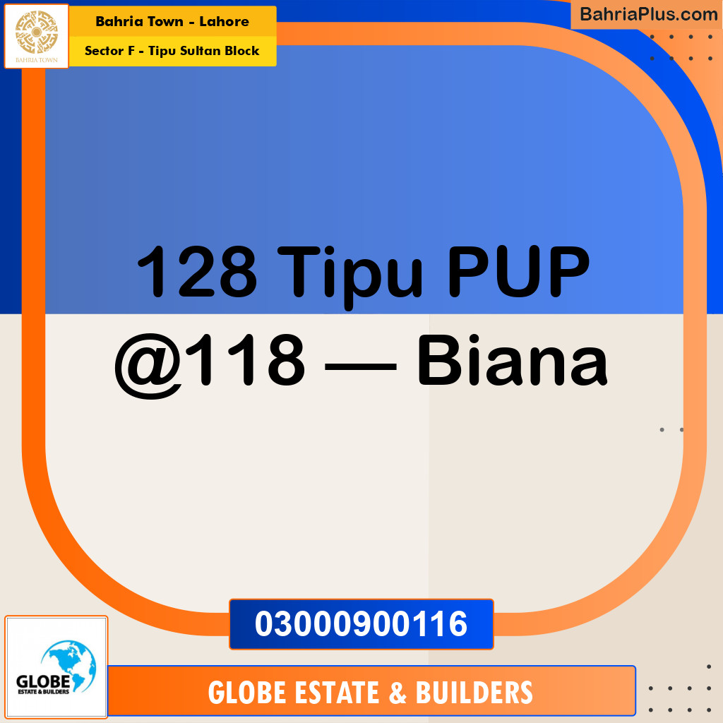 Residential Plot for Sale in Sector F - Tipu Sultan Block -  Bahria Town, Lahore - (BP-161019)