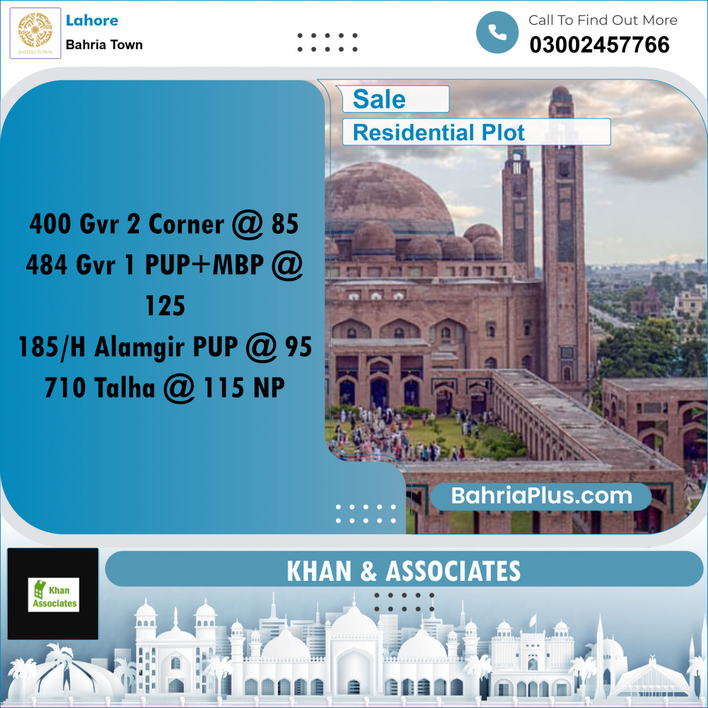 Residential Plot for Sale in Golf Phase 2 -  Bahria Town, Lahore - (BP-161042)