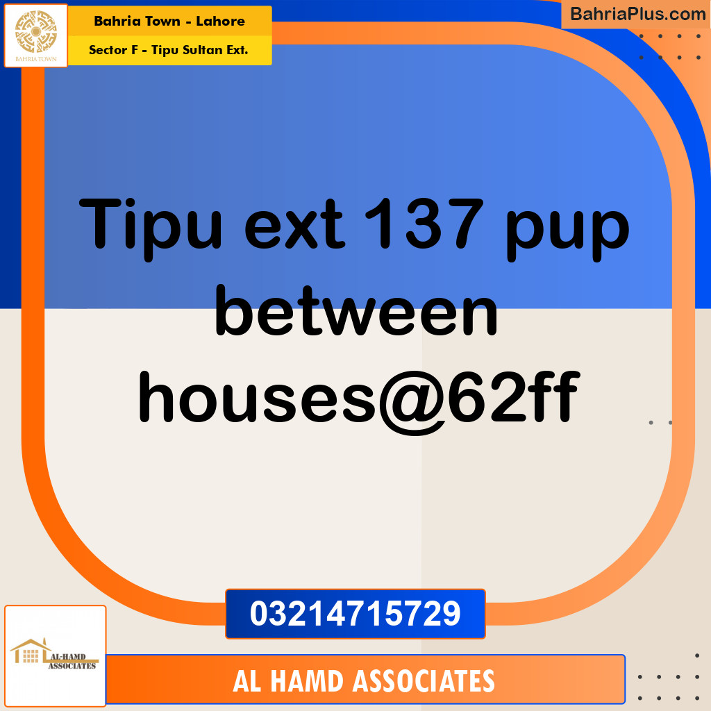 Residential Plot for Sale in Sector F - Tipu Sultan Ext. -  Bahria Town, Lahore - (BP-161454)