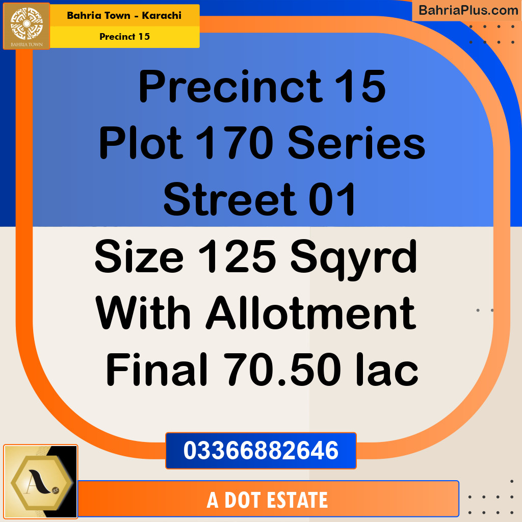 125 Sq. Yards Residential Plot for Sale in Precinct 15 -  Bahria Town, Karachi - (BP-161563)