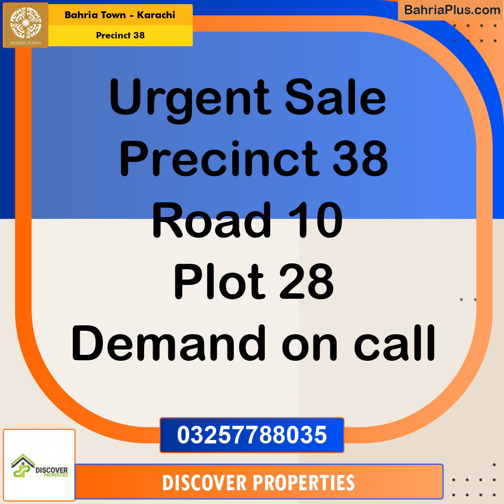 1000 Sq. Yards Residential Plot for Sale in Precinct 38 -  Bahria Town, Karachi - (BP-162288)