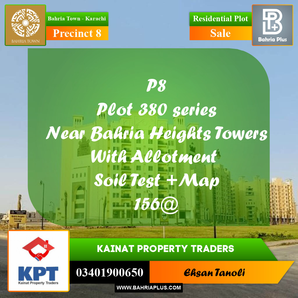 250 Sq. Yards Residential Plot for Sale in Precinct 8 -  Bahria Town, Karachi - (BP-162402)