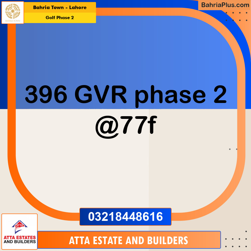 Residential Plot for Sale in Golf Phase 2 -  Bahria Town, Lahore - (BP-162449)