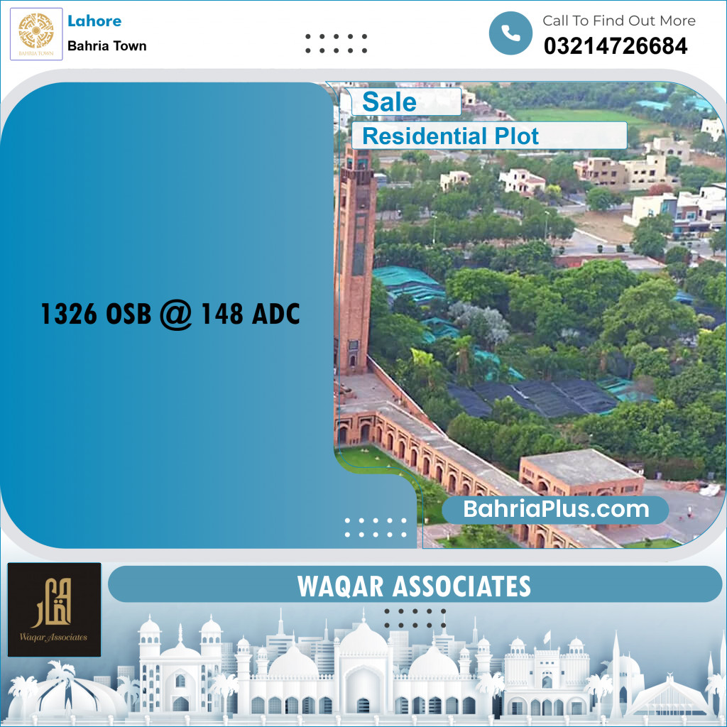 Residential Plot for Sale in Overseas B -  Bahria Town, Lahore - (BP-162452)
