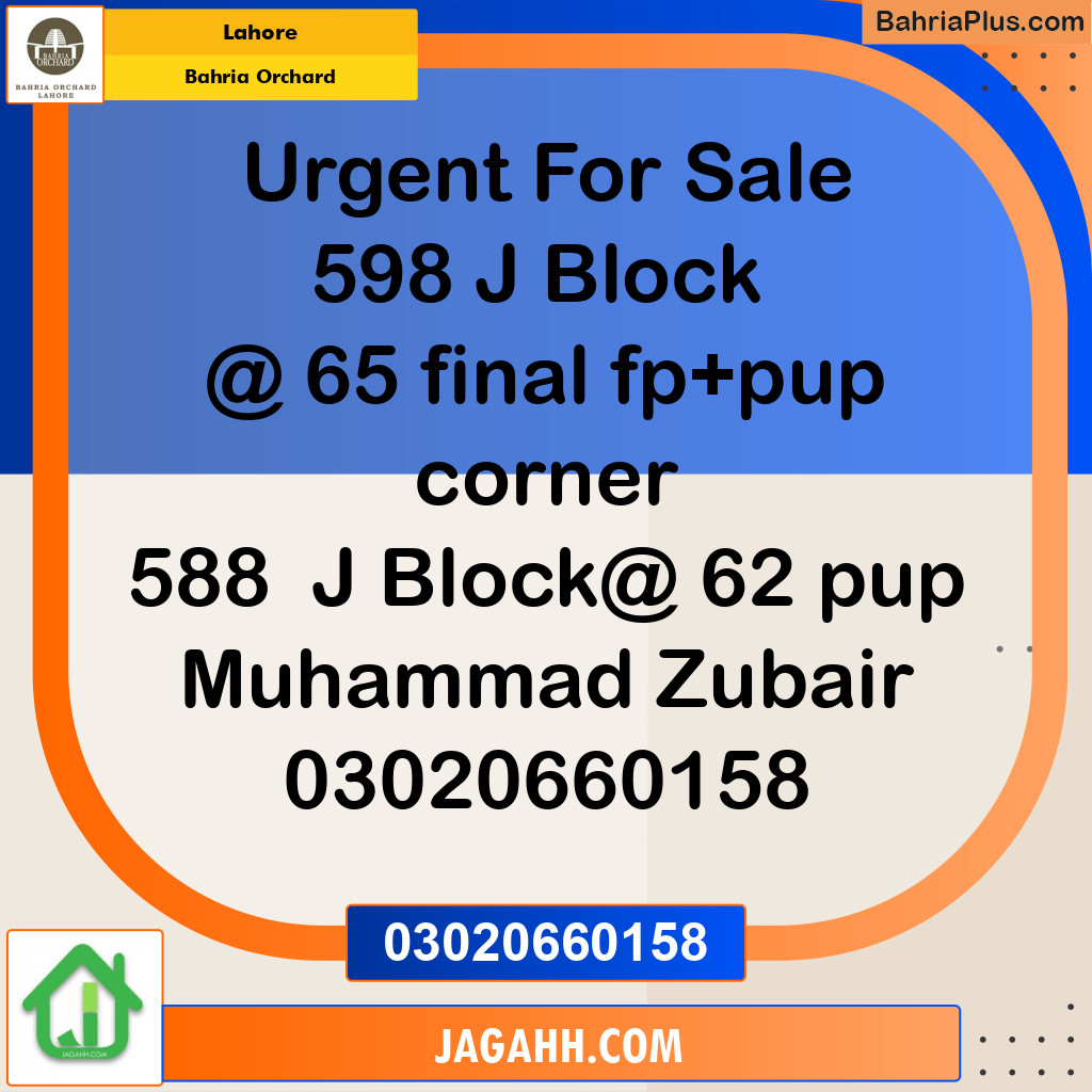 Residential Plot for Sale in Phase 2 - J Block -  Bahria Orchard, Lahore - (BP-162484)