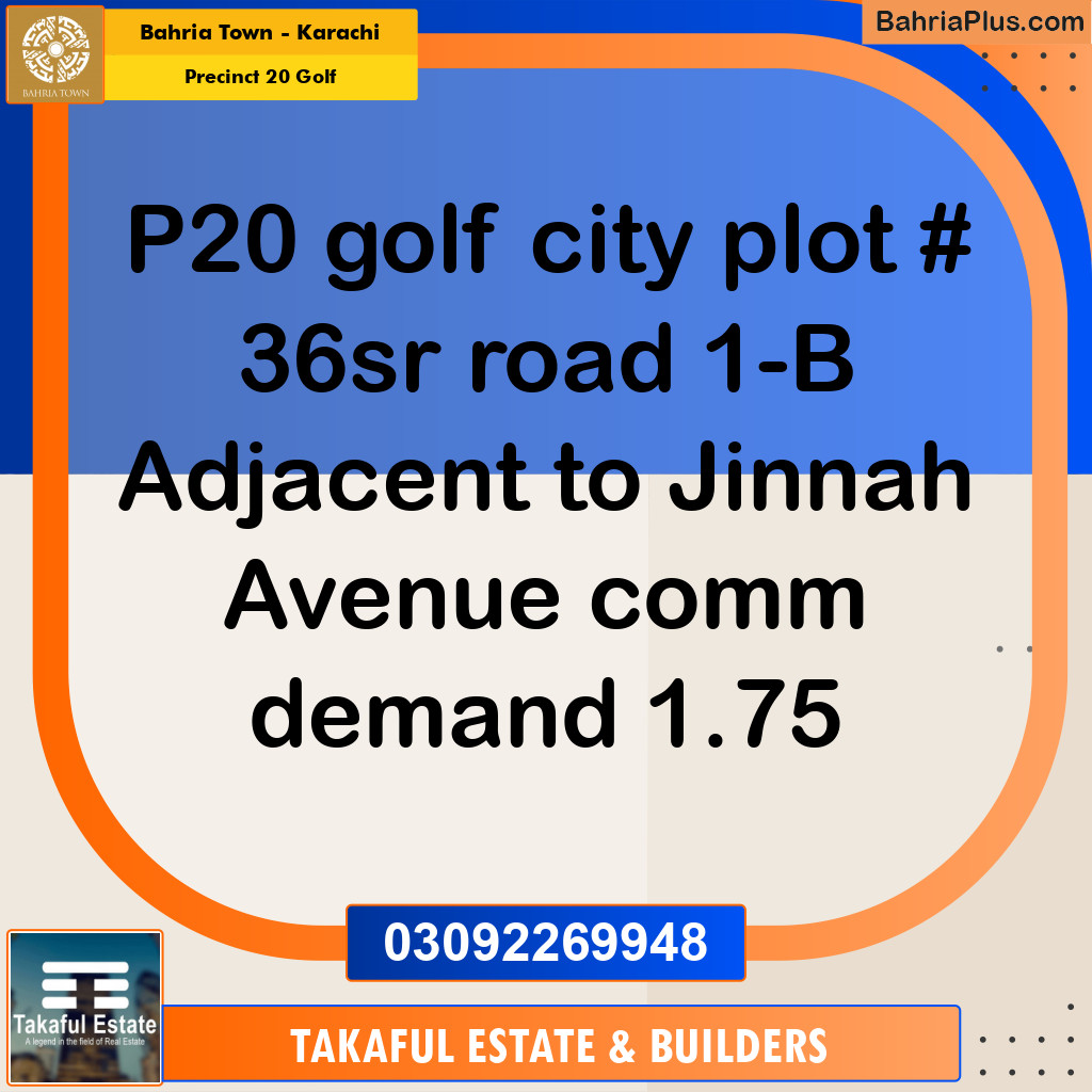 500 Sq. Yards Residential Plot for Sale in Precinct 20 Golf -  Bahria Town, Karachi - (BP-162621)