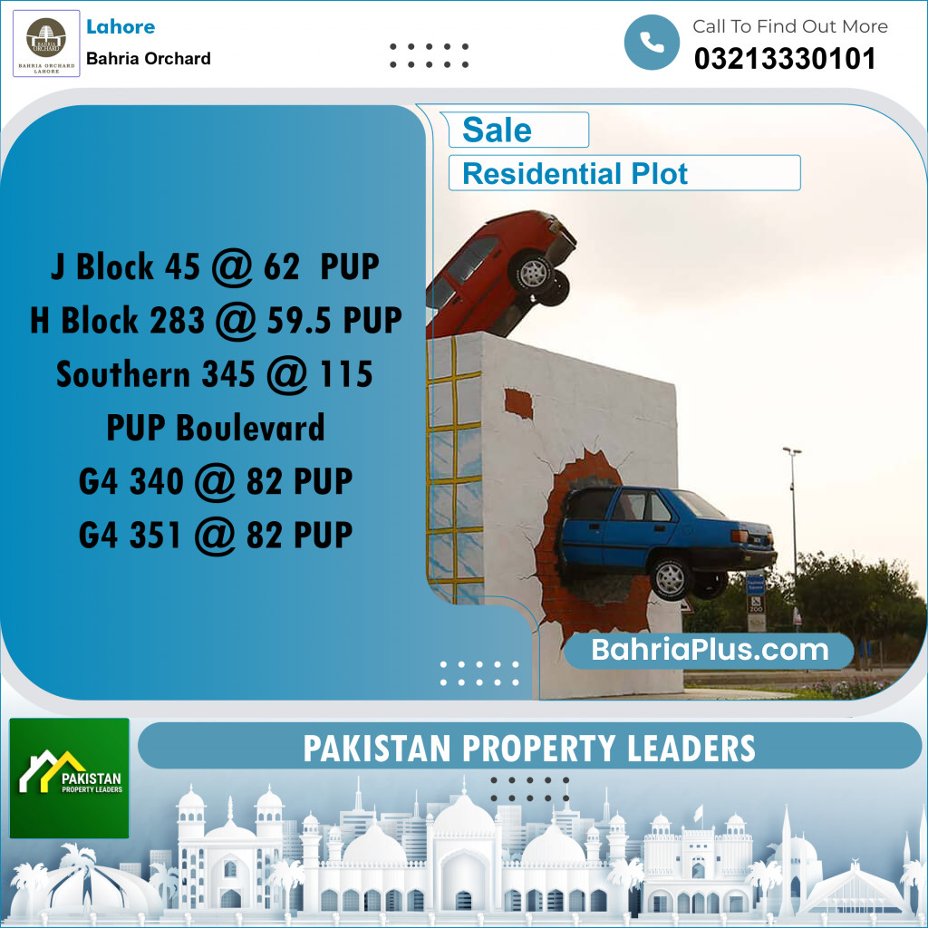 Residential Plot for Sale in Phase 2 - J Block -  Bahria Orchard, Lahore - (BP-162655)
