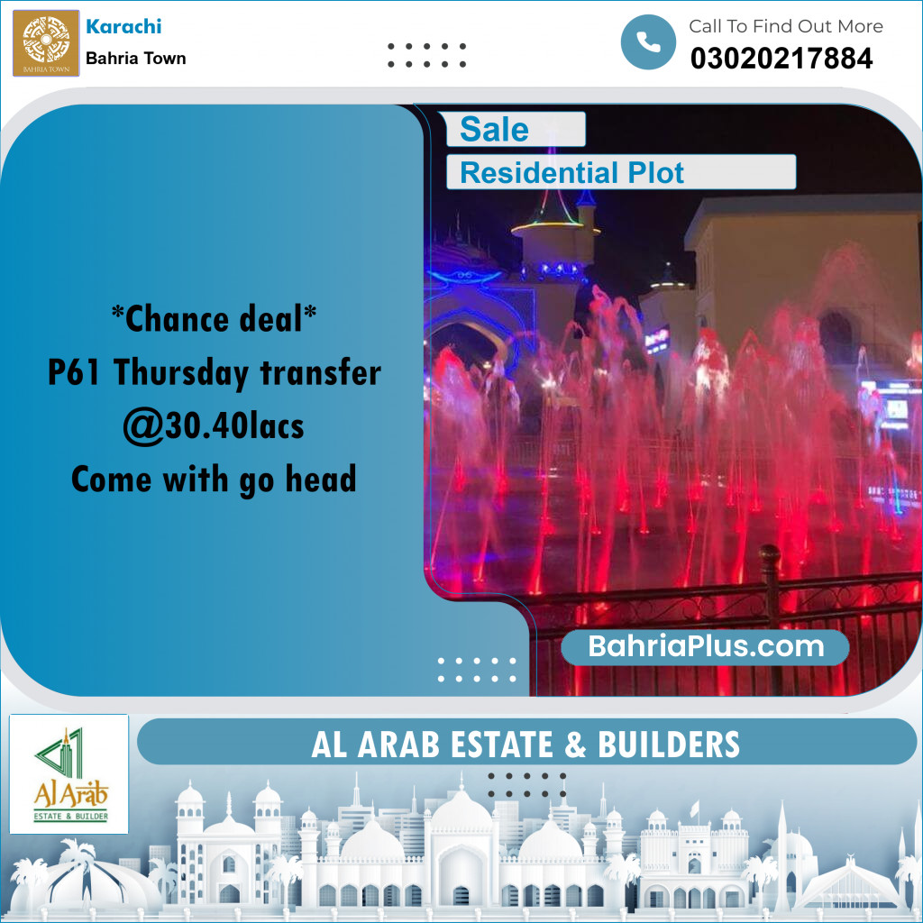 125 Sq. Yards Residential Plot for Sale in Precinct 61 -  Bahria Town, Karachi - (BP-162721)