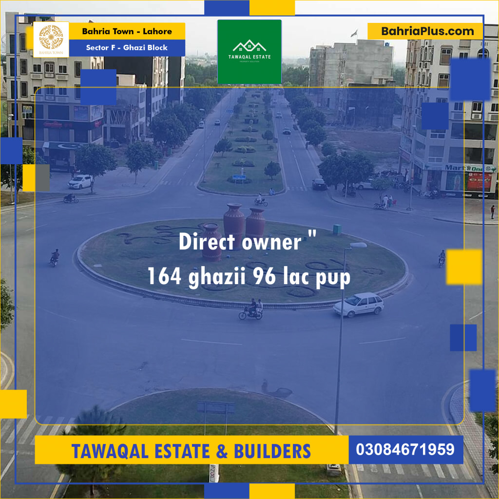 Residential Plot for Sale in Sector F - Ghazi Block -  Bahria Town, Lahore - (BP-162744)