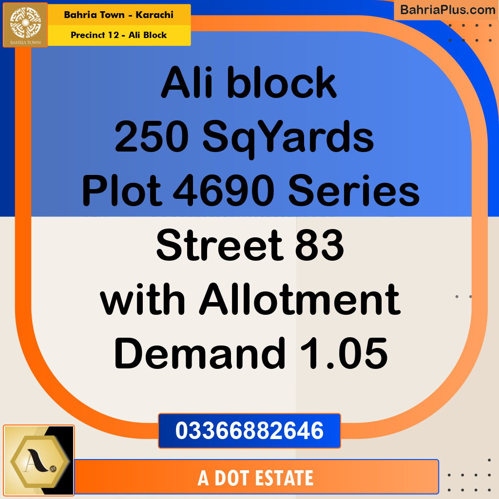 125 Sq. Yards Residential Plot for Sale in Precinct 12 - Ali Block -  Bahria Town, Karachi - (BP-162779)