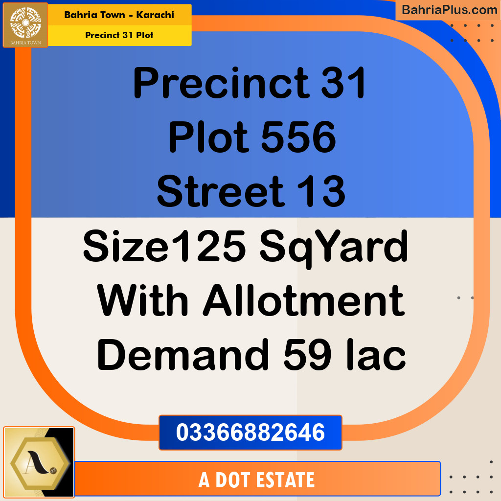 Residential Plot for Sale in Precinct 31 Plot -  Bahria Town, Karachi - (BP-162783)