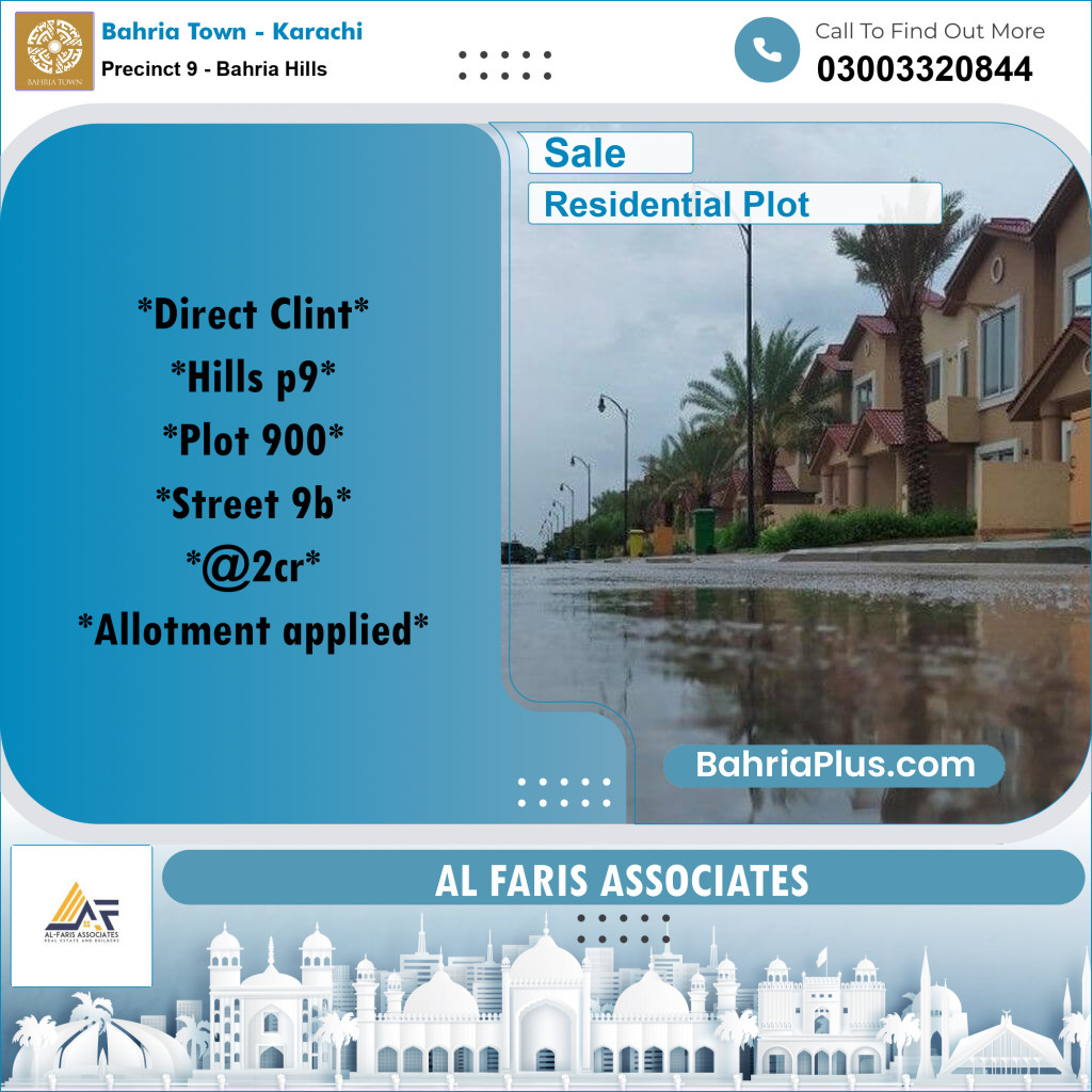 Residential Plot for Sale in Precinct 9 - Bahria Hills -  Bahria Town, Karachi - (BP-162794)