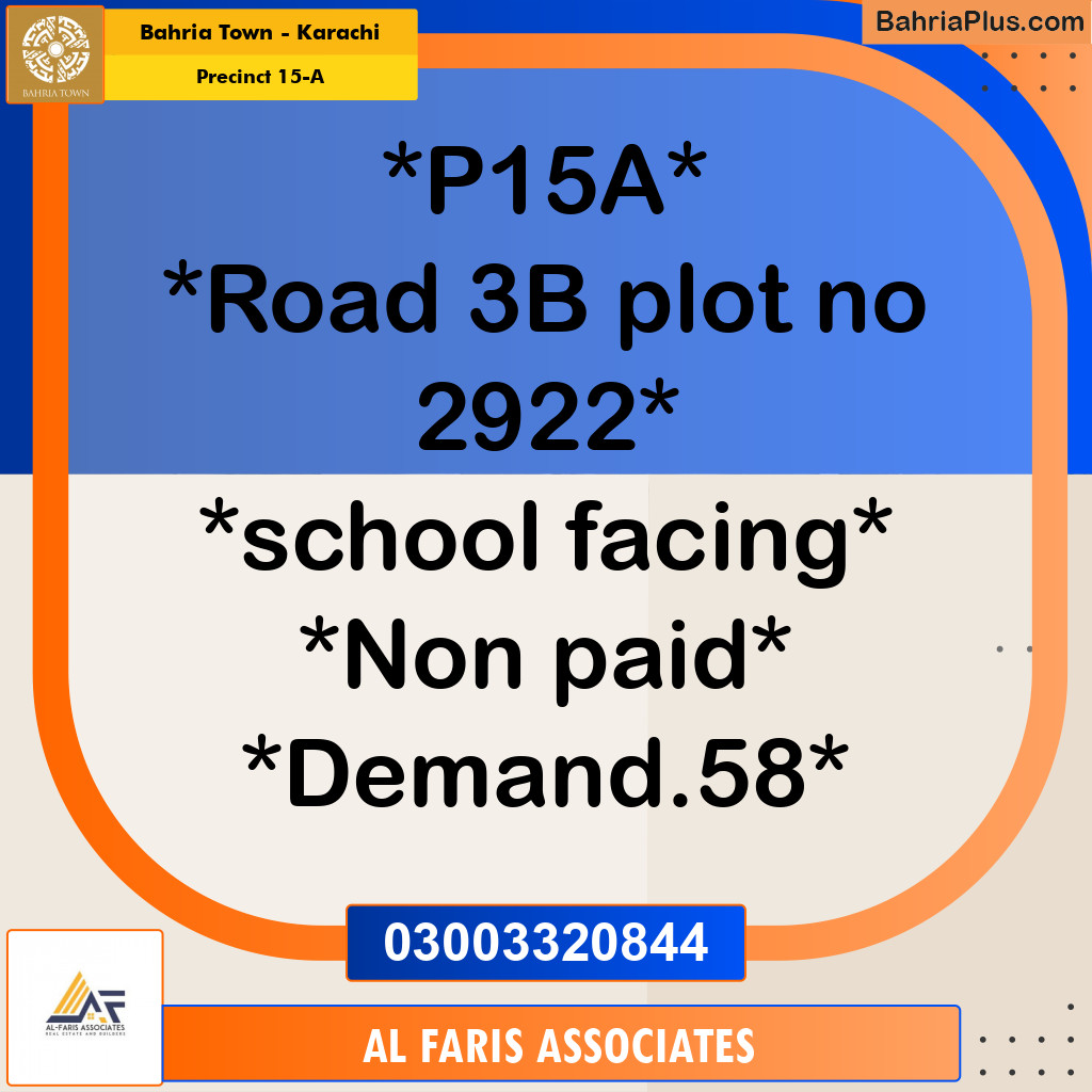 125 Sq. Yards Residential Plot for Sale in Precinct 15-A -  Bahria Town, Karachi - (BP-162797)