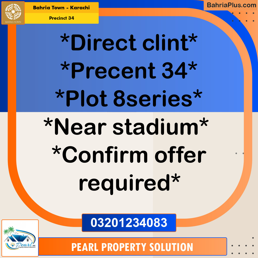 250 Sq. Yards Residential Plot for Sale in Precinct 34 -  Bahria Town, Karachi - (BP-162942)